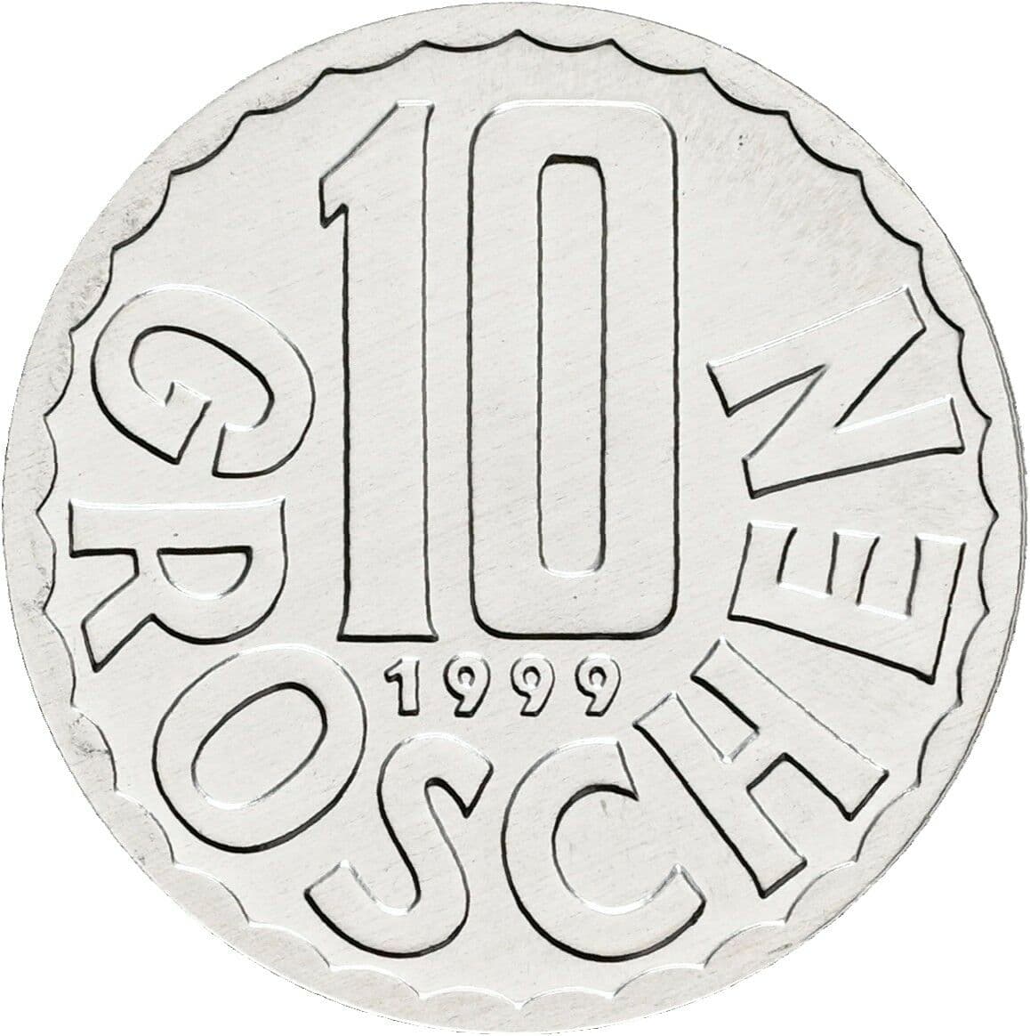10 Groschen 1999 – Vorderseite