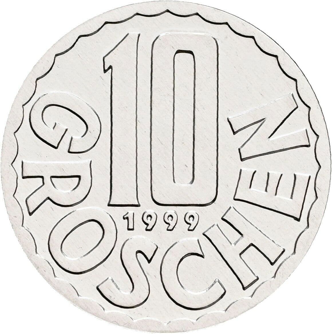 10 Groschen 1999 – Vorderseite