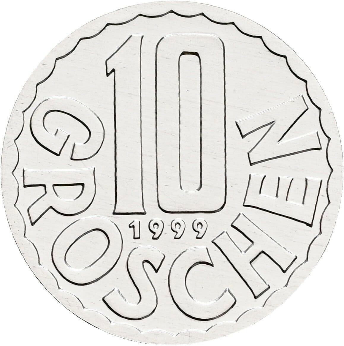 10 Groschen 1999 – Vorderseite