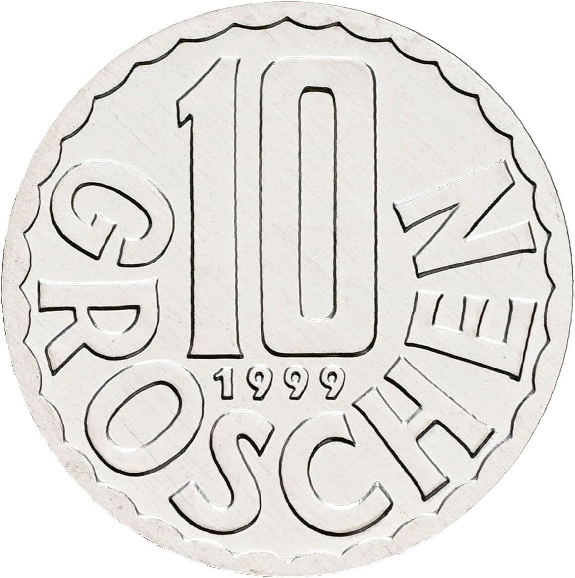 10 Groschen 1999 – Vorderseite