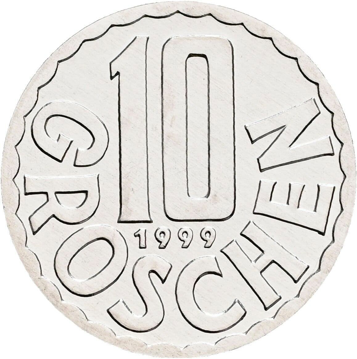 10 Groschen 1999 – Vorderseite