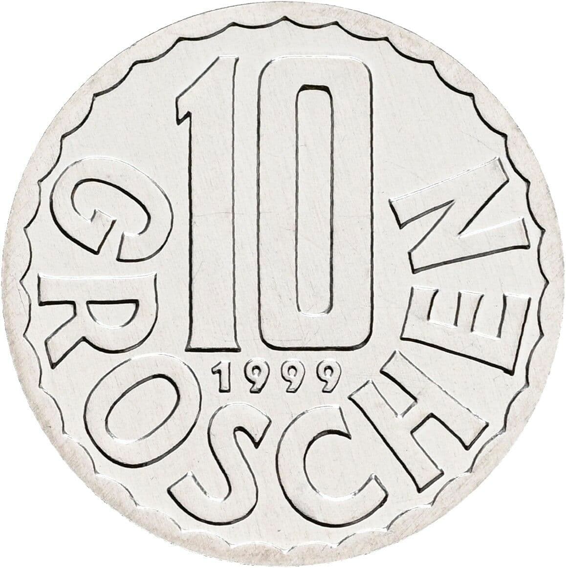 10 Groschen 1999 – Vorderseite