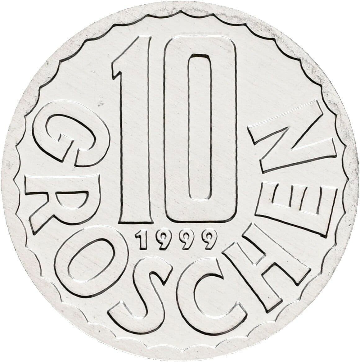 10 Groschen 1999 – Vorderseite