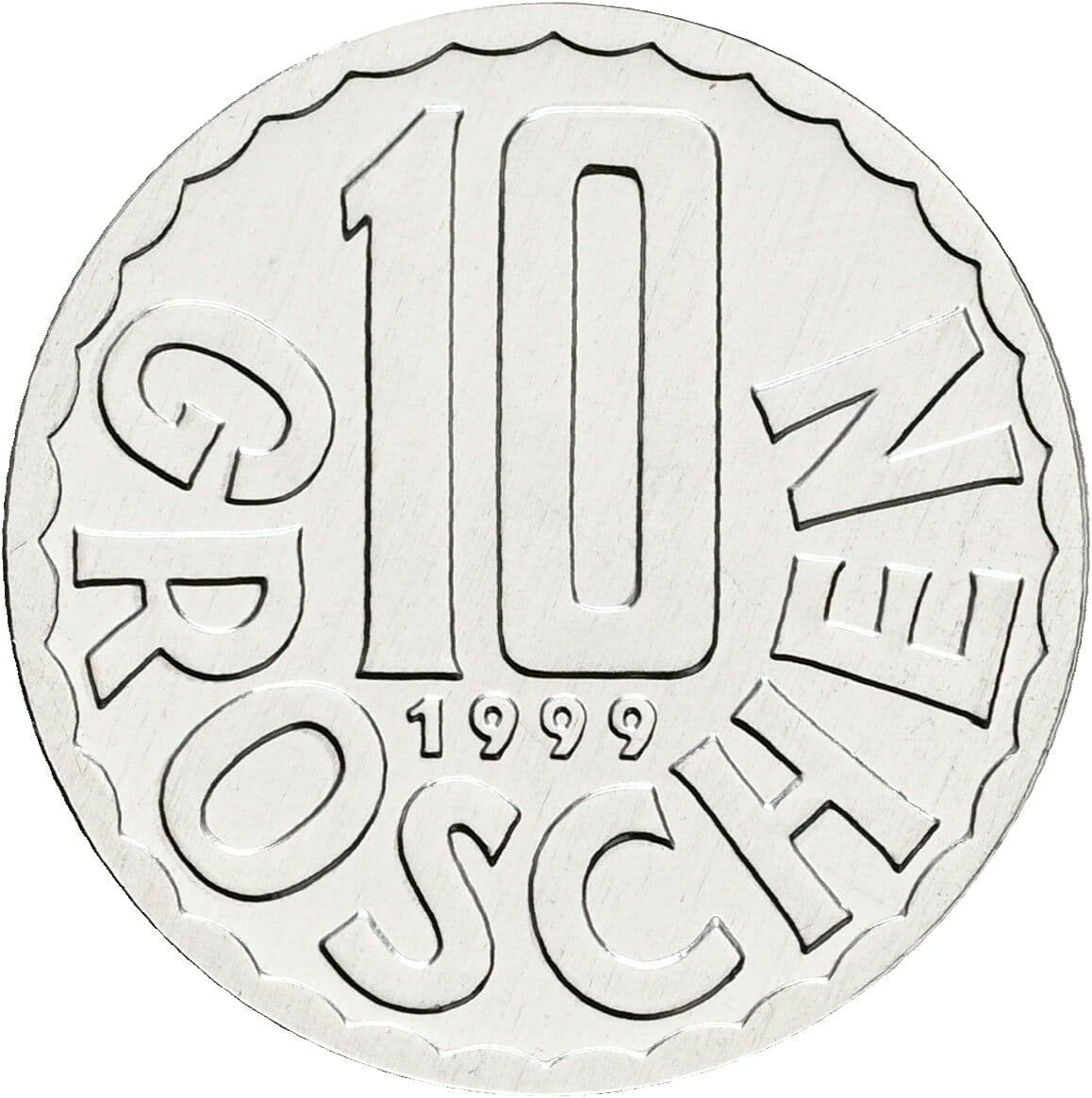 10 Groschen 1999 – Vorderseite