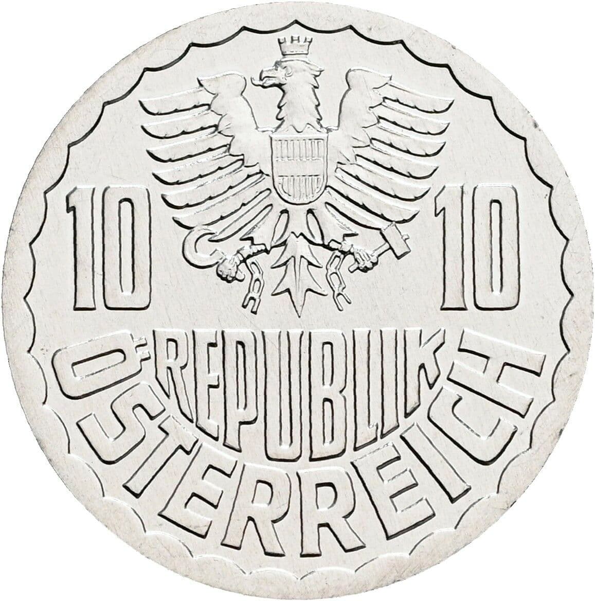 10 Groschen 1999 – Rückseite