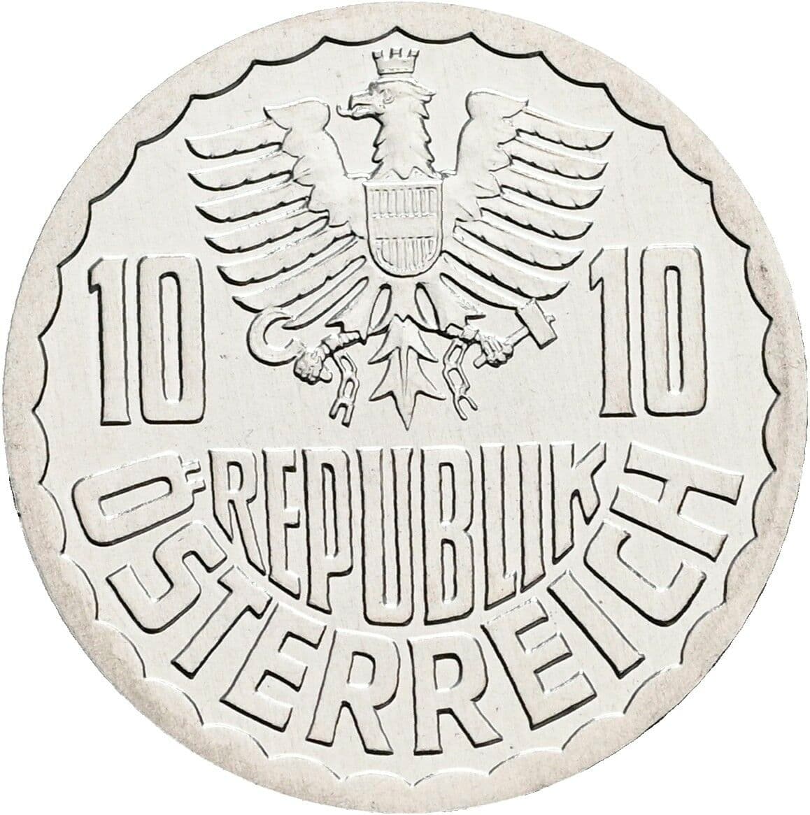 10 Groschen 1999 – Rückseite