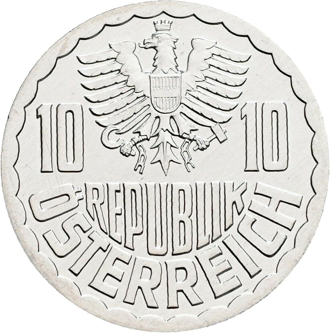10 Groschen 1999 – Rückseite