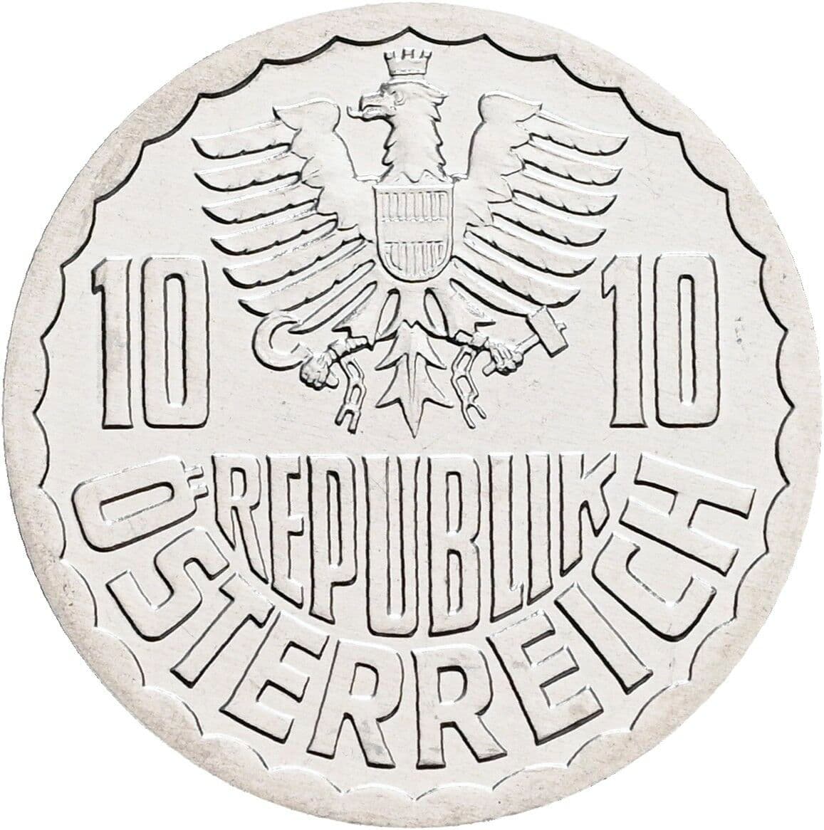 10 Groschen 1999 – Rückseite
