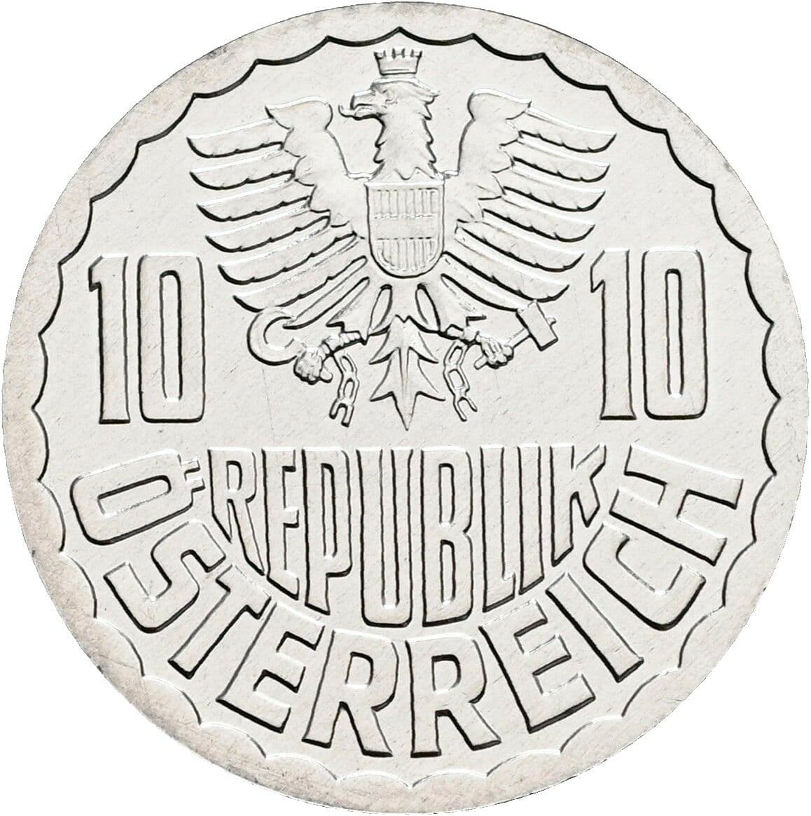 10 Groschen 1999 – Rückseite