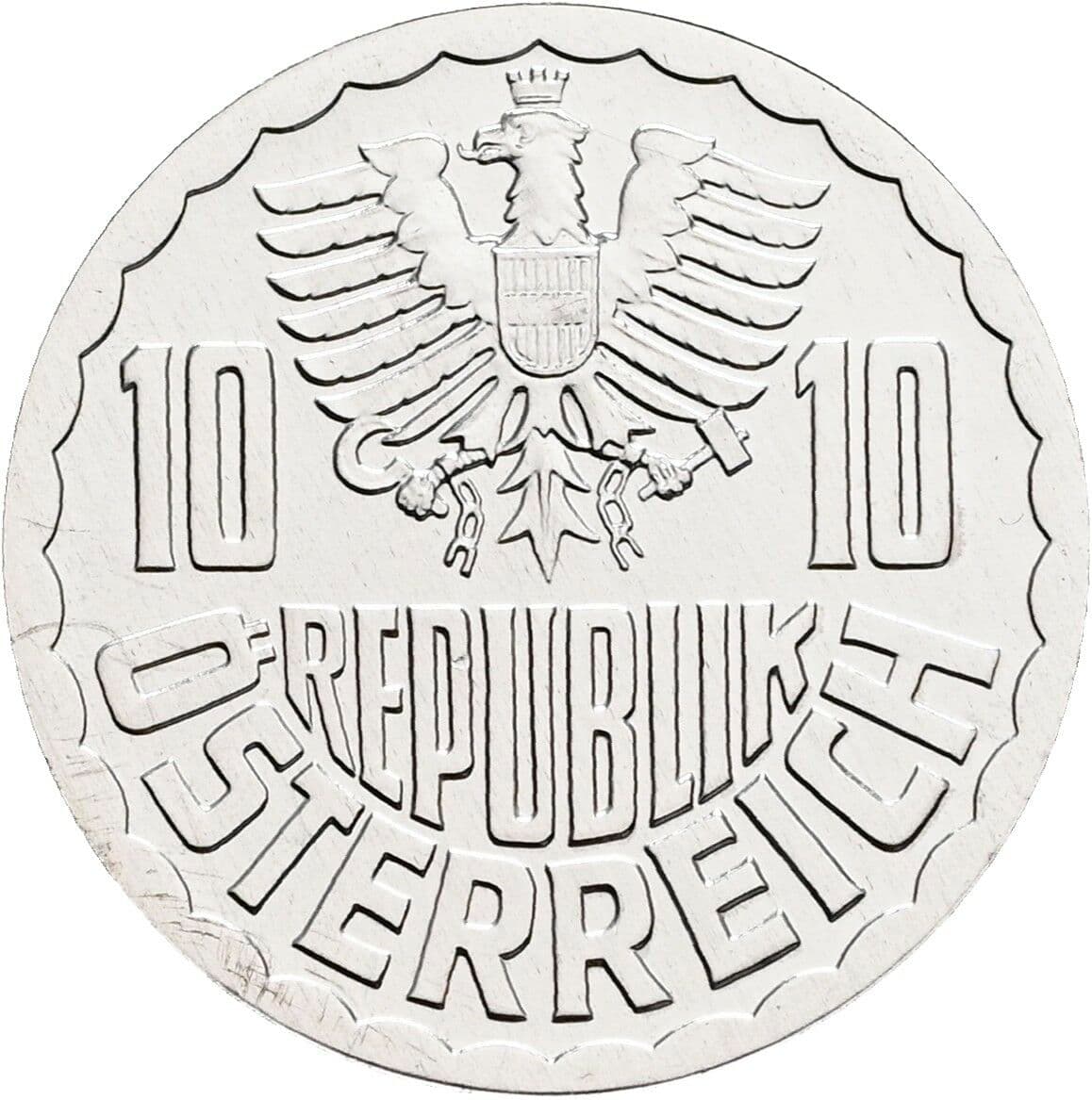 10 Groschen 1999 – Rückseite