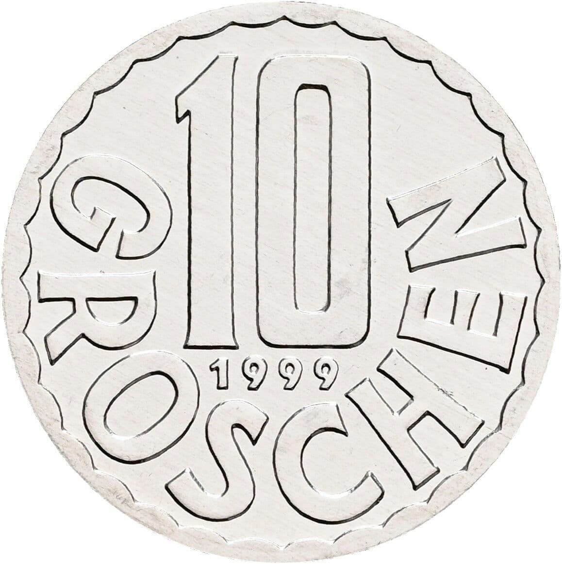 10 Groschen 1999 – Vorderseite