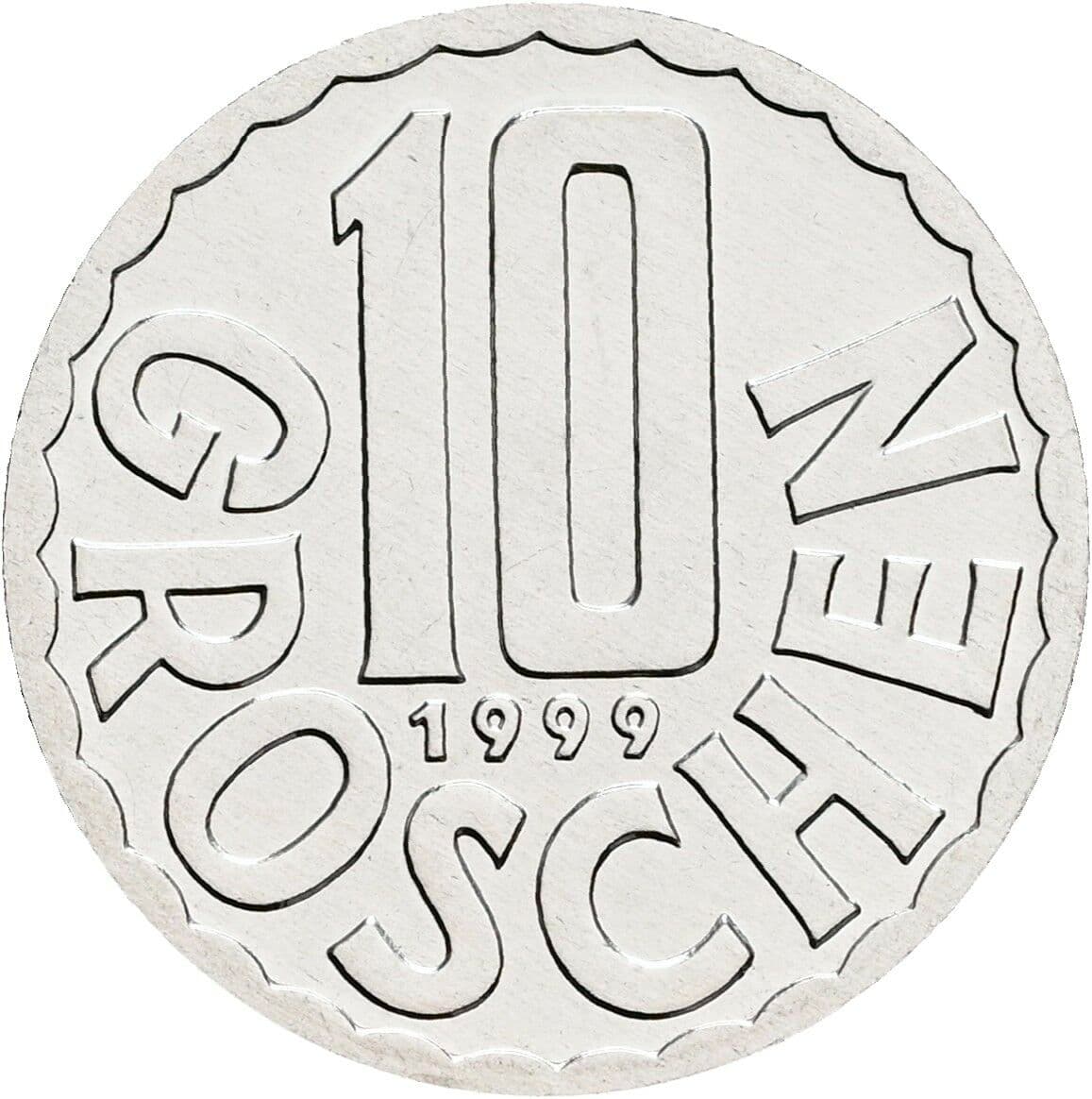10 Groschen 1999 – Vorderseite