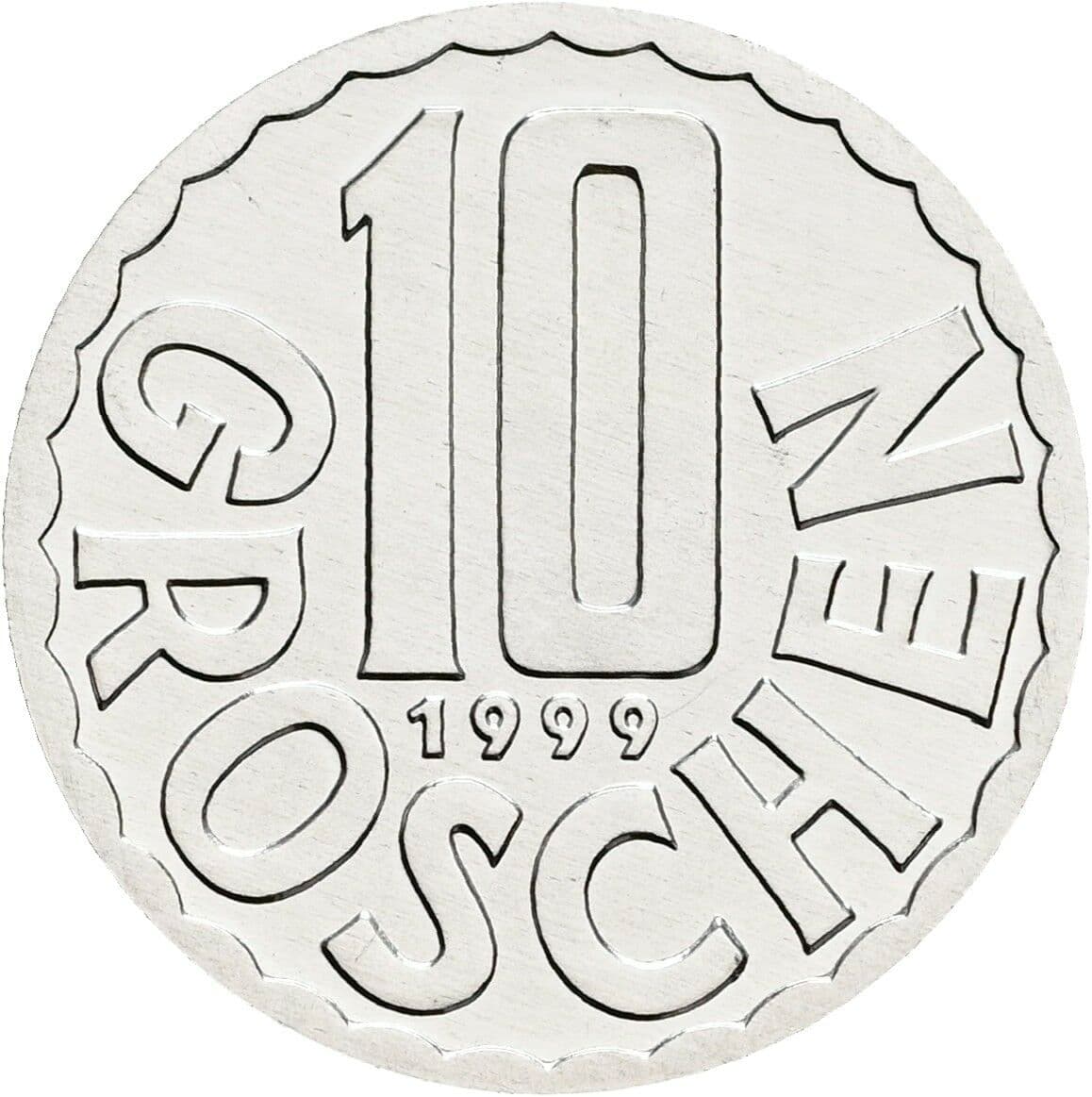 10 Groschen 1999 – Vorderseite