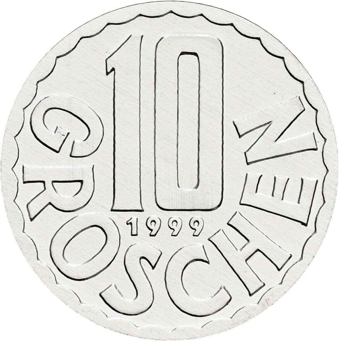 10 Groschen 1999 – Vorderseite