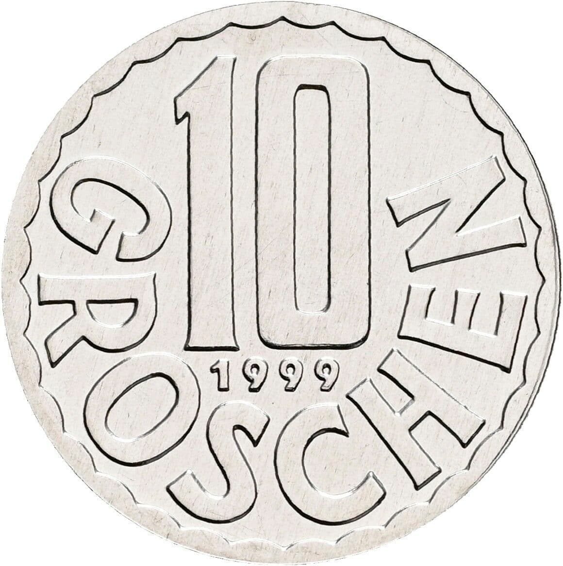 10 Groschen 1999 – Vorderseite