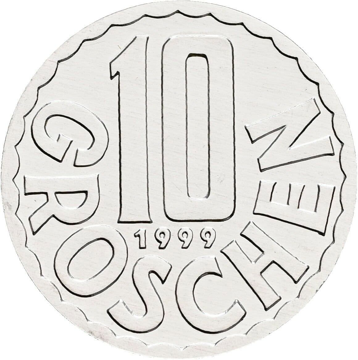 10 Groschen 1999 – Vorderseite
