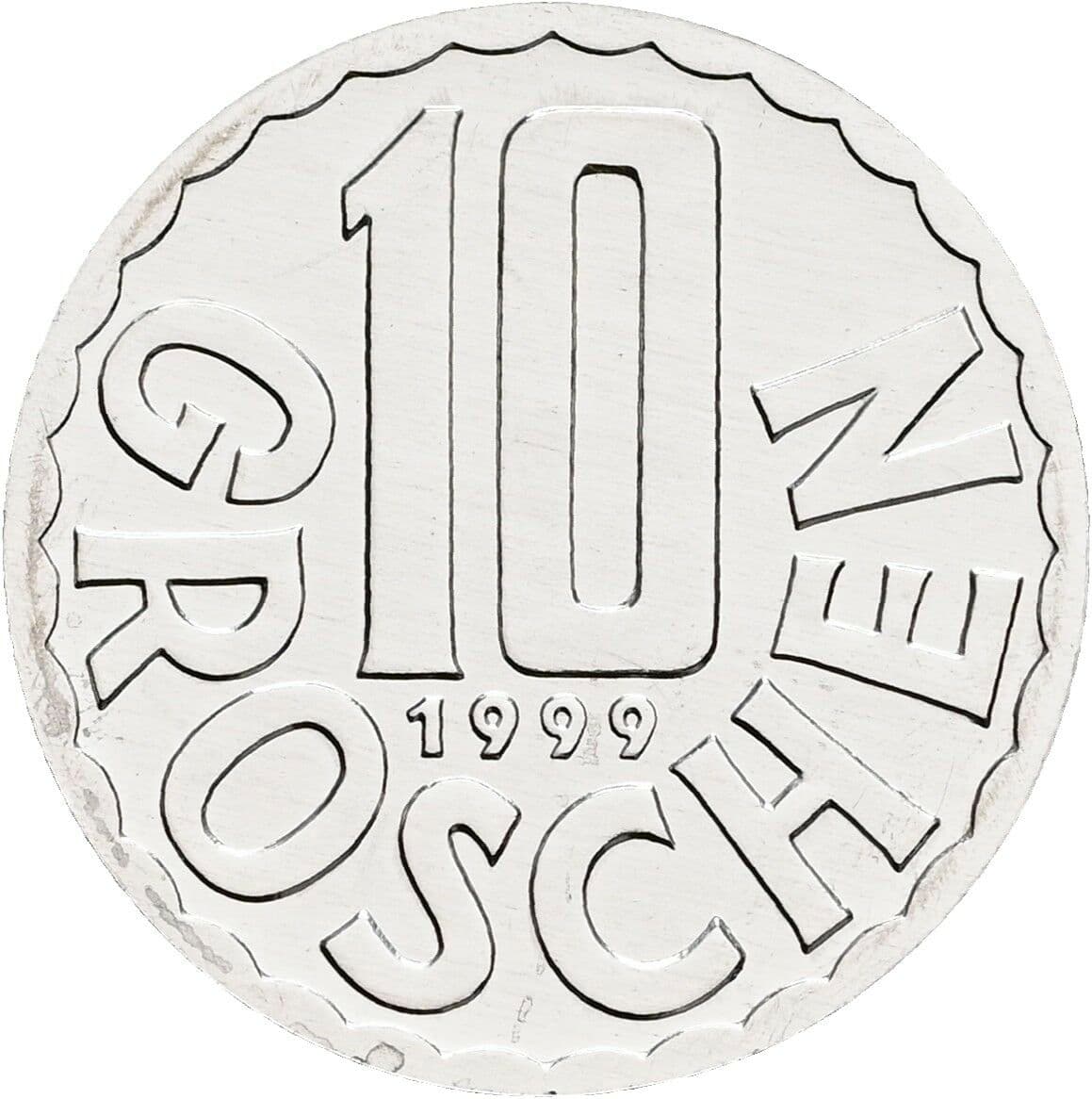 10 Groschen 1999 – Vorderseite