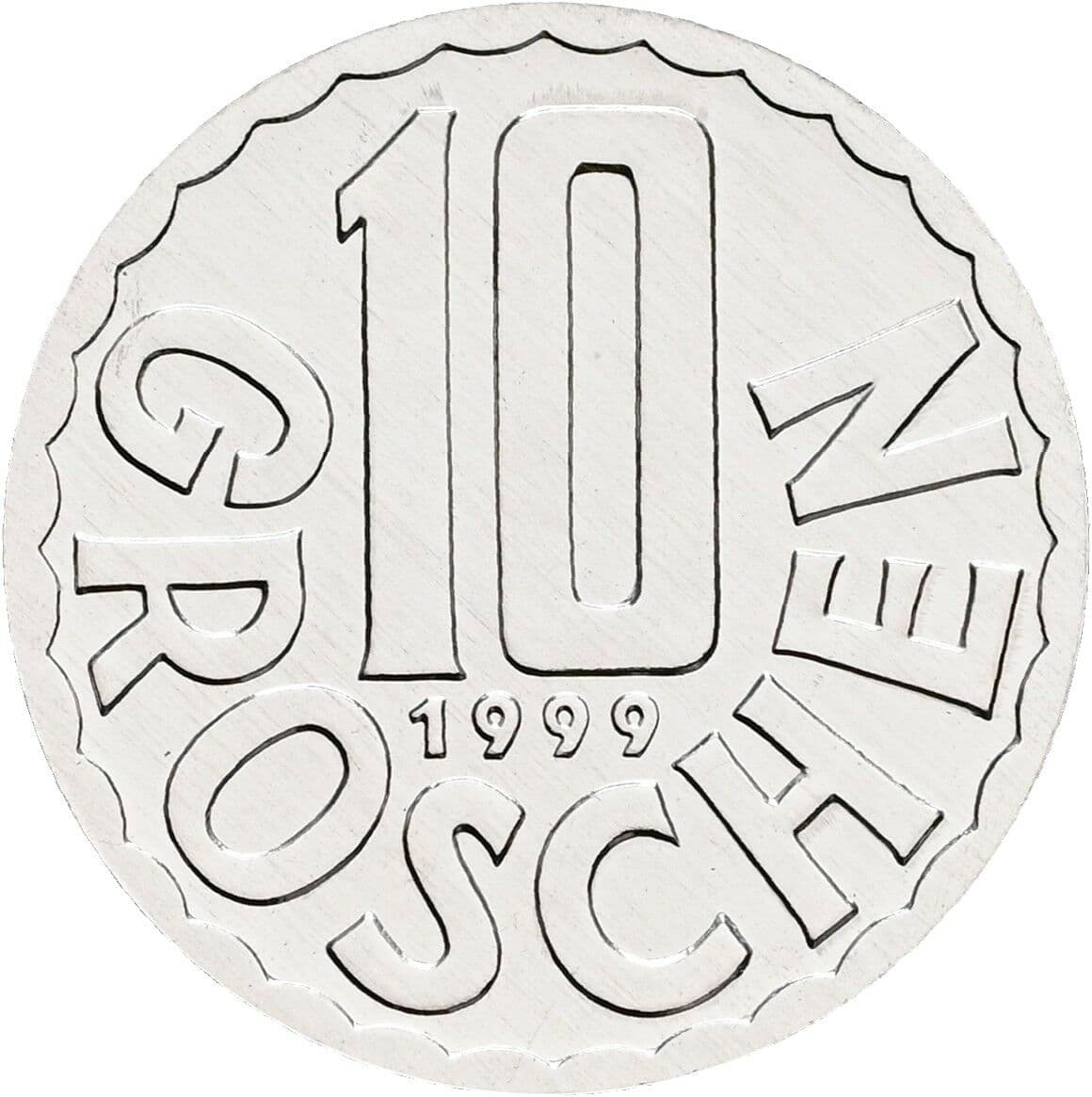 10 Groschen 1999 – Vorderseite