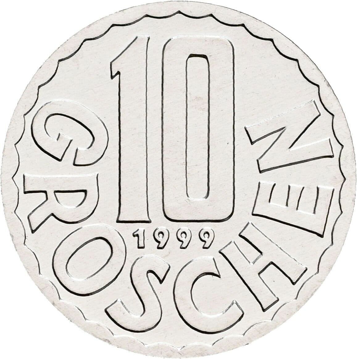 10 Groschen 1999 – Vorderseite