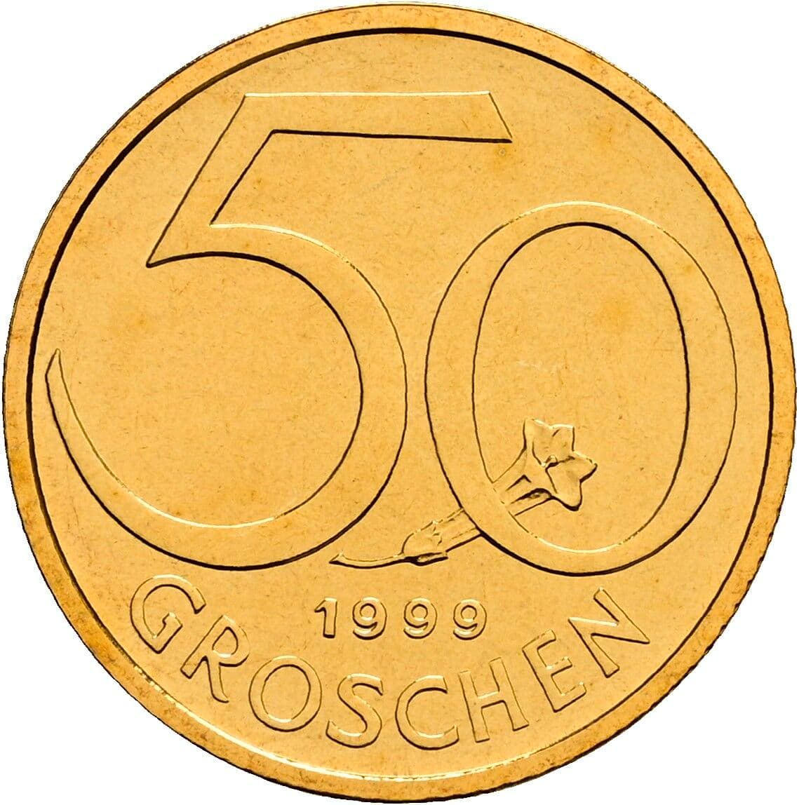 50 Groschen 1999 – Vorderseite