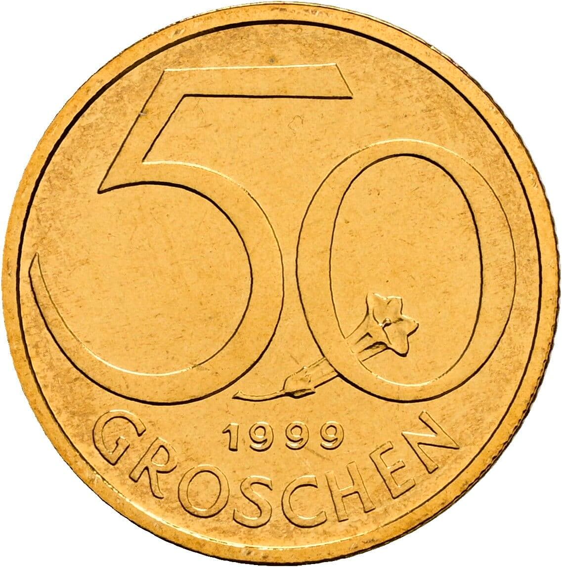 50 Groschen 1999 – Vorderseite