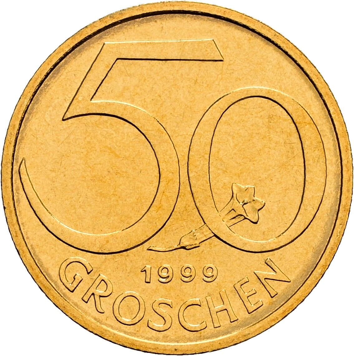 50 Groschen 1999 – Vorderseite