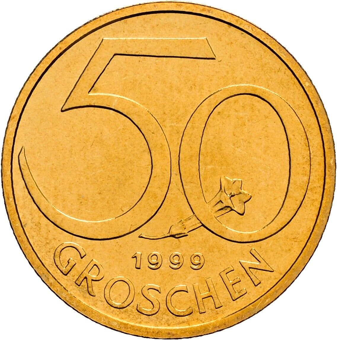 50 Groschen 1999 – Vorderseite