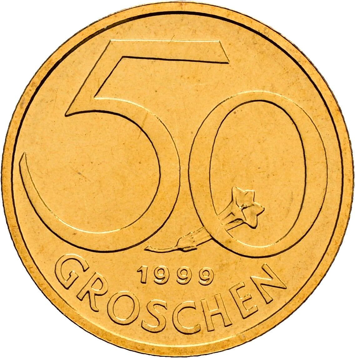 50 Groschen 1999 – Vorderseite