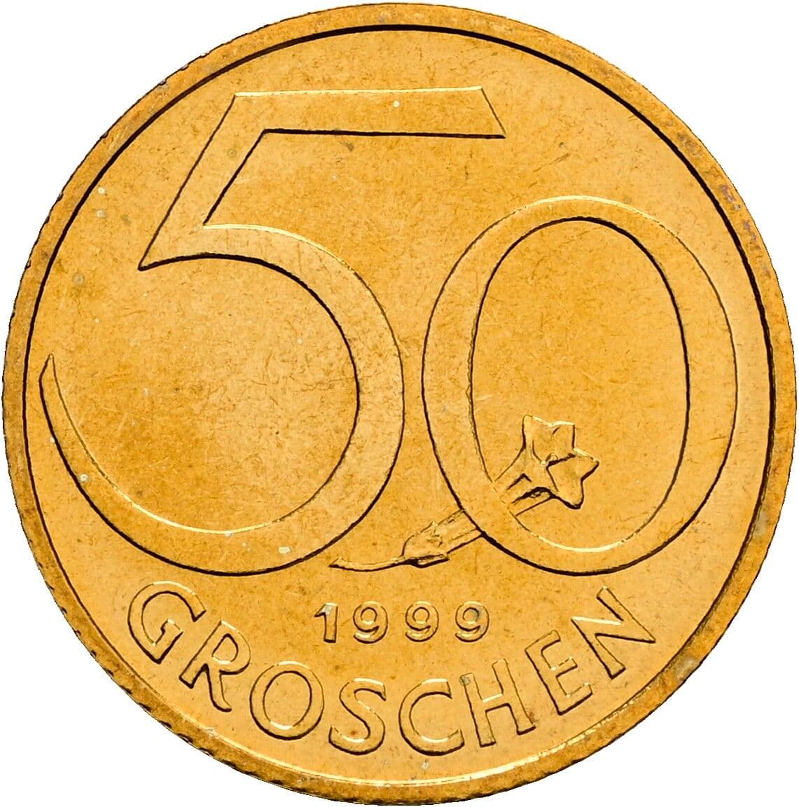 50 Groschen 1999 – Vorderseite