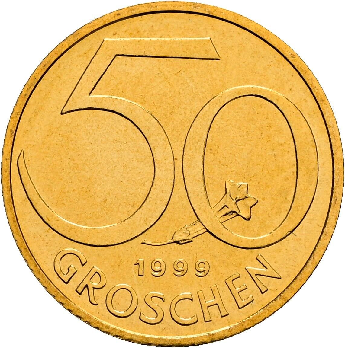 50 Groschen 1999 – Vorderseite