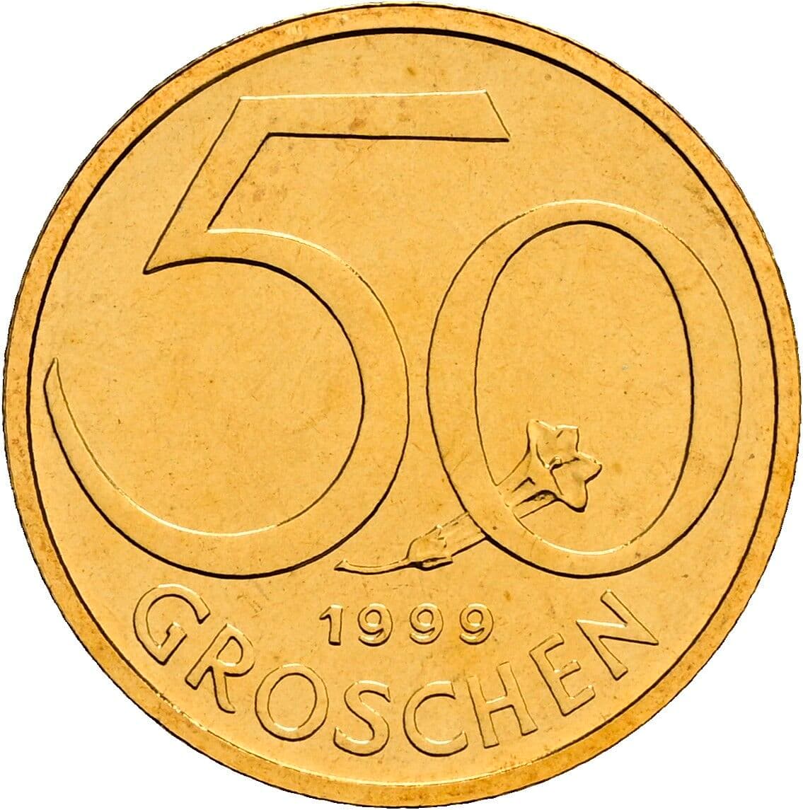 50 Groschen 1999 – Vorderseite
