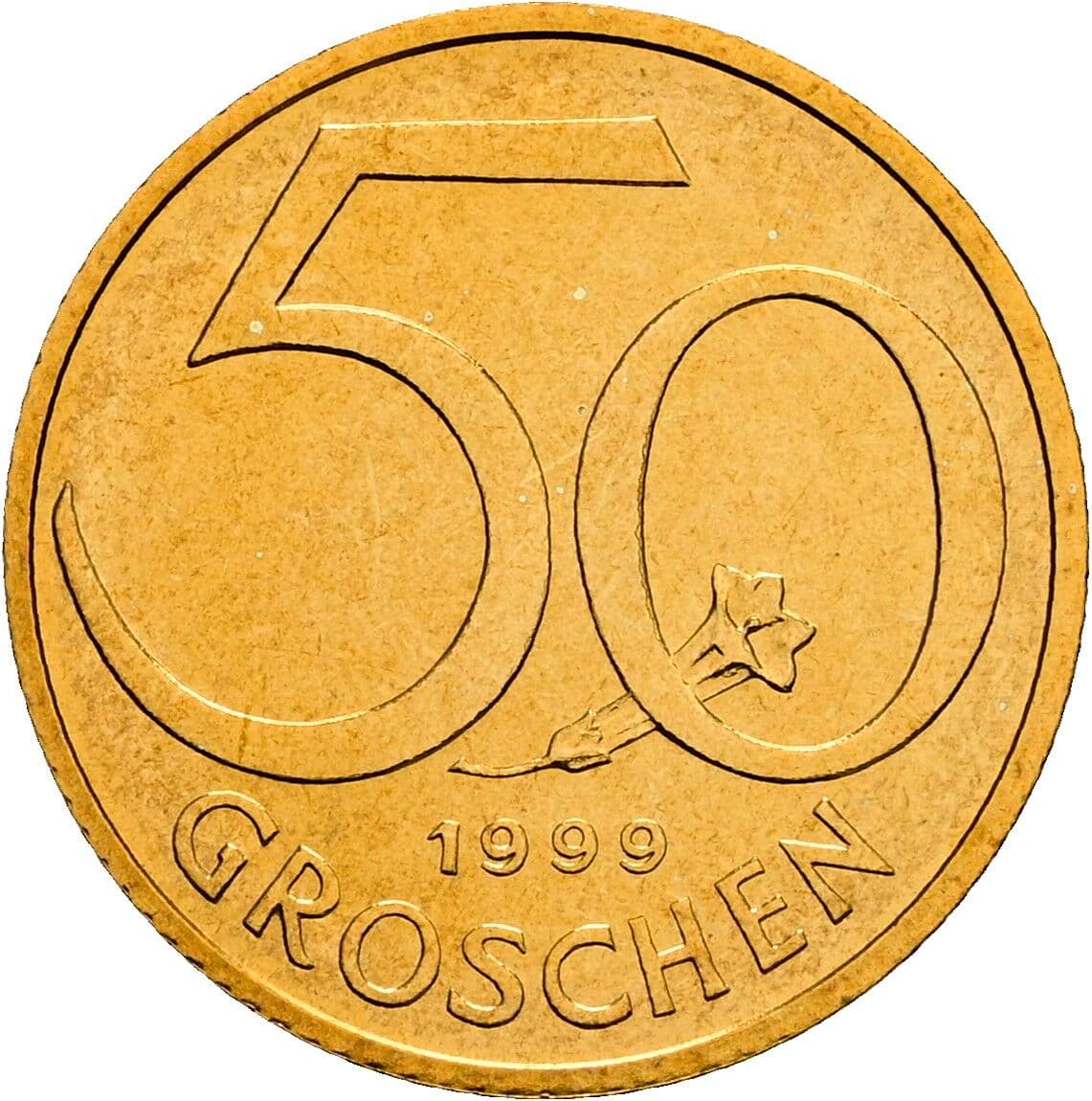 50 Groschen 1999 – Vorderseite