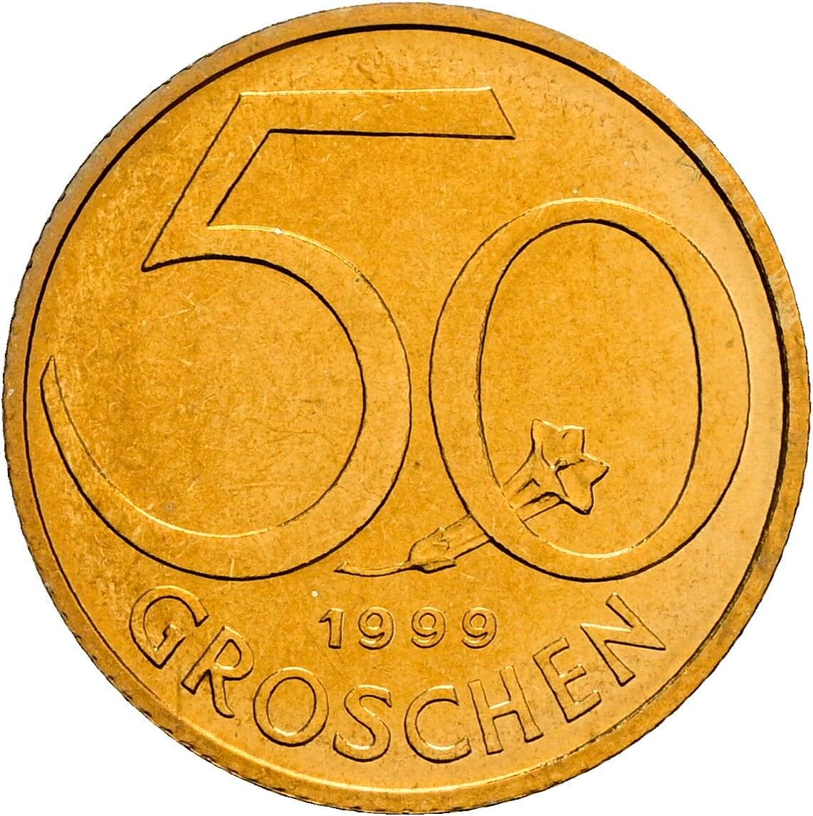 50 Groschen 1999 – Vorderseite