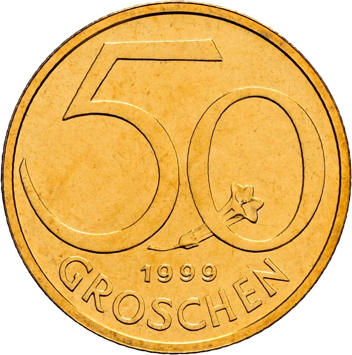 50 Groschen 1999 – Vorderseite