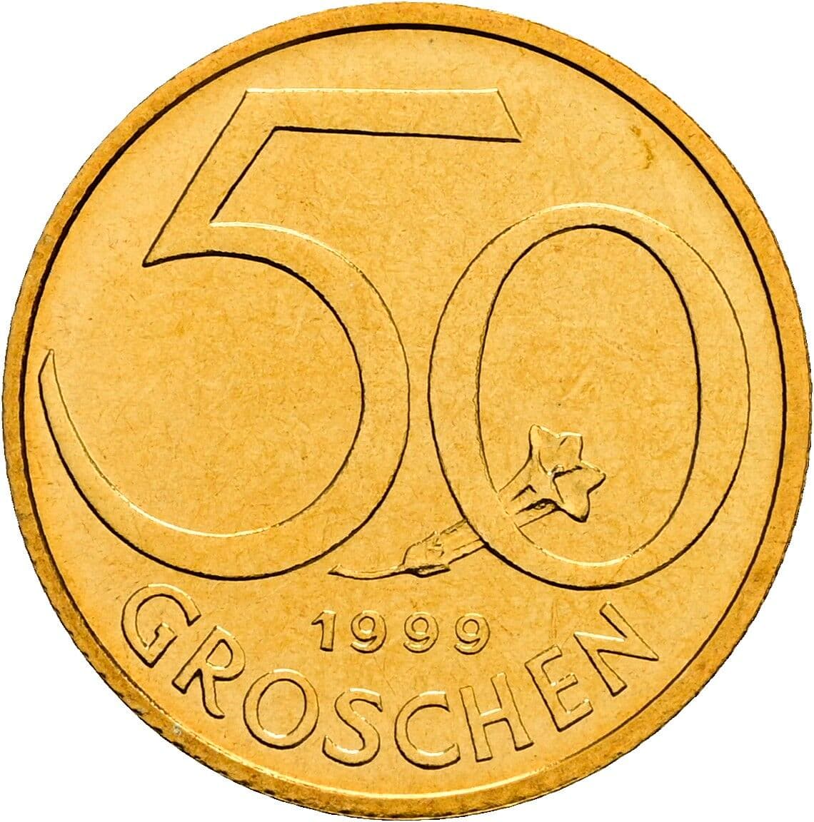 50 Groschen 1999 – Vorderseite