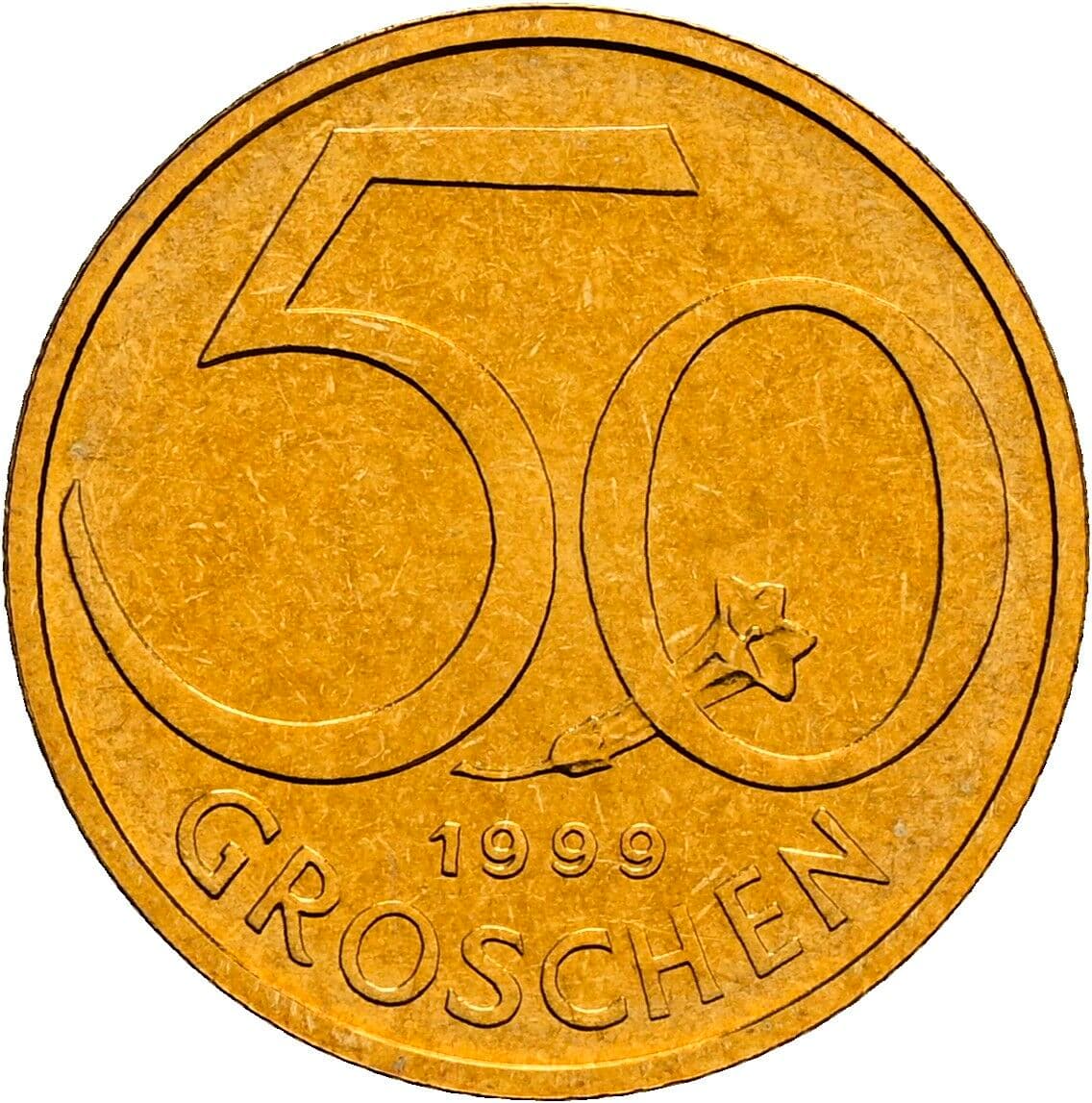50 Groschen 1999 – Vorderseite