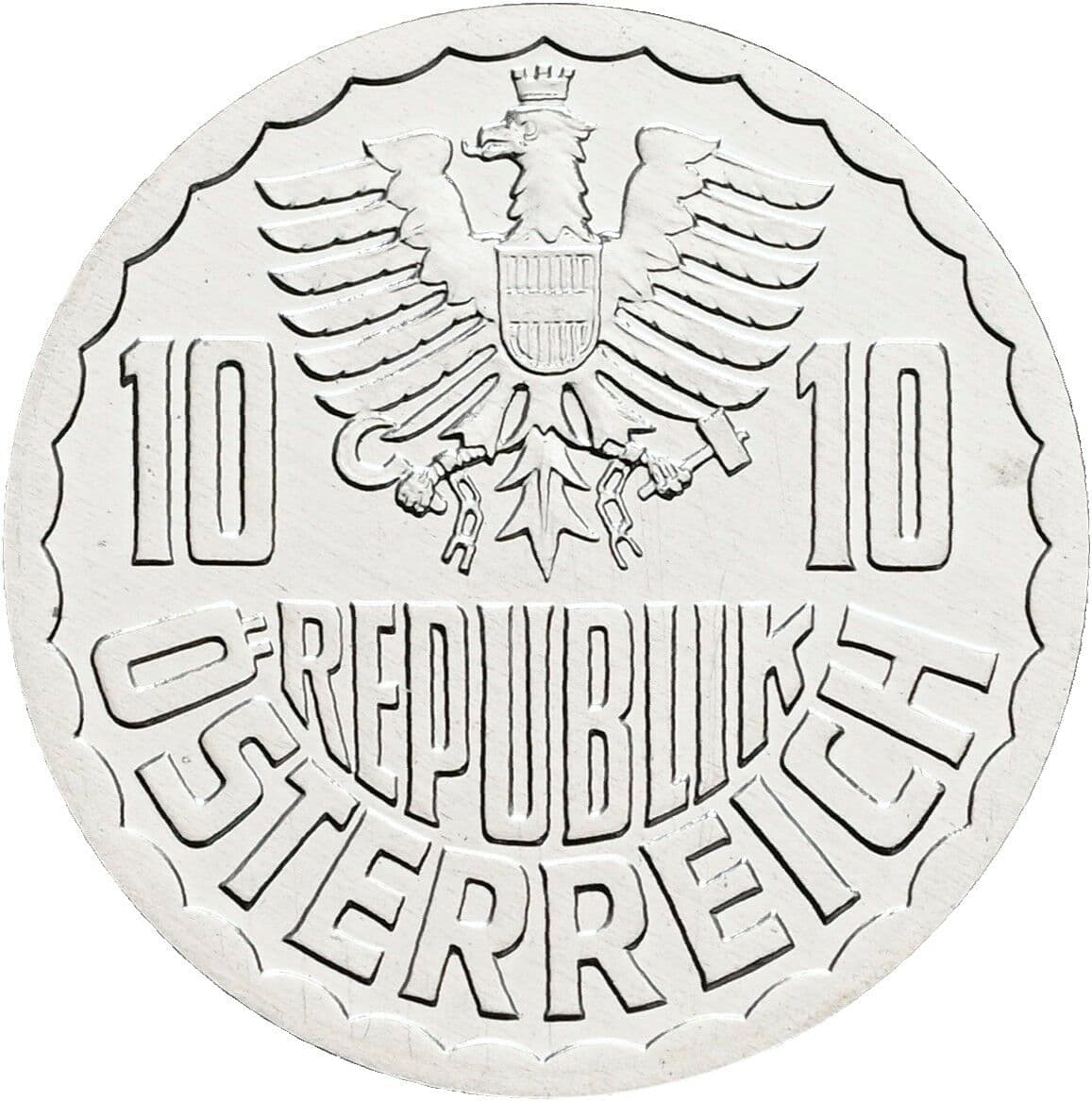 10 Groschen 1999 – Rückseite