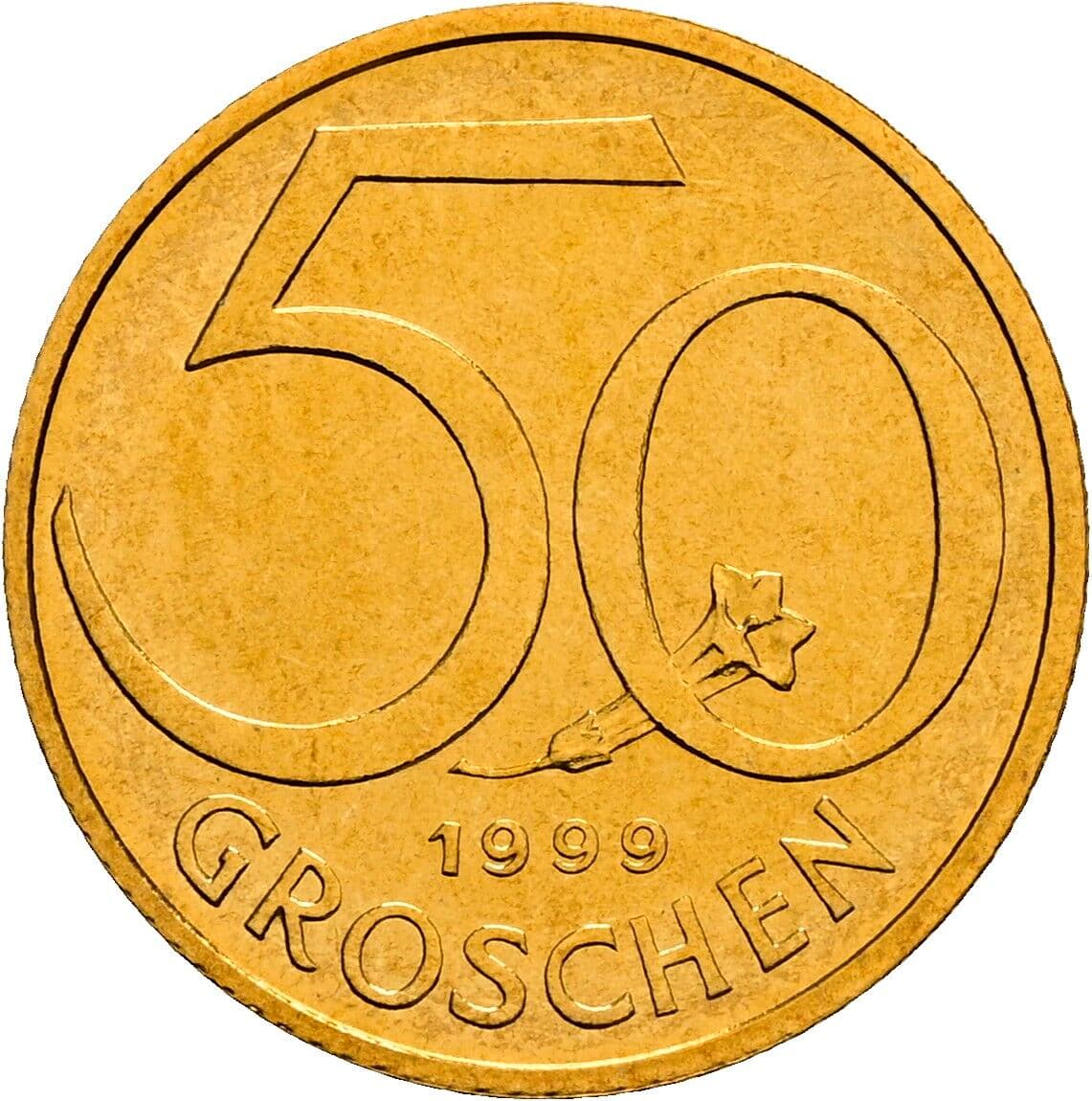 50 Groschen 1999 – Vorderseite