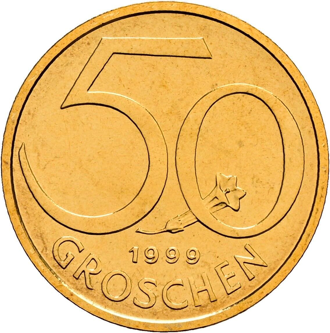 50 Groschen 1999 – Vorderseite