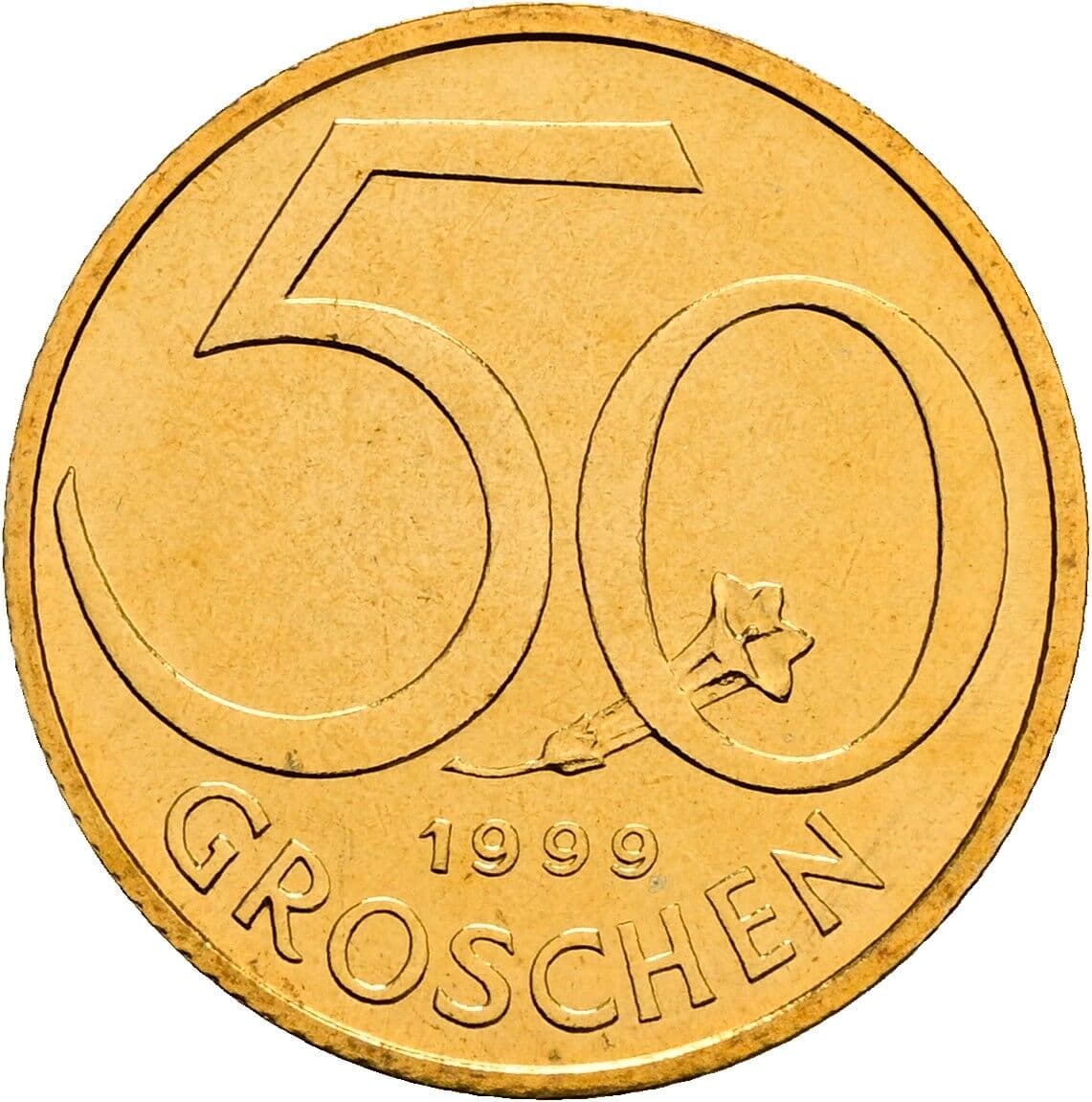50 Groschen 1999 – Vorderseite