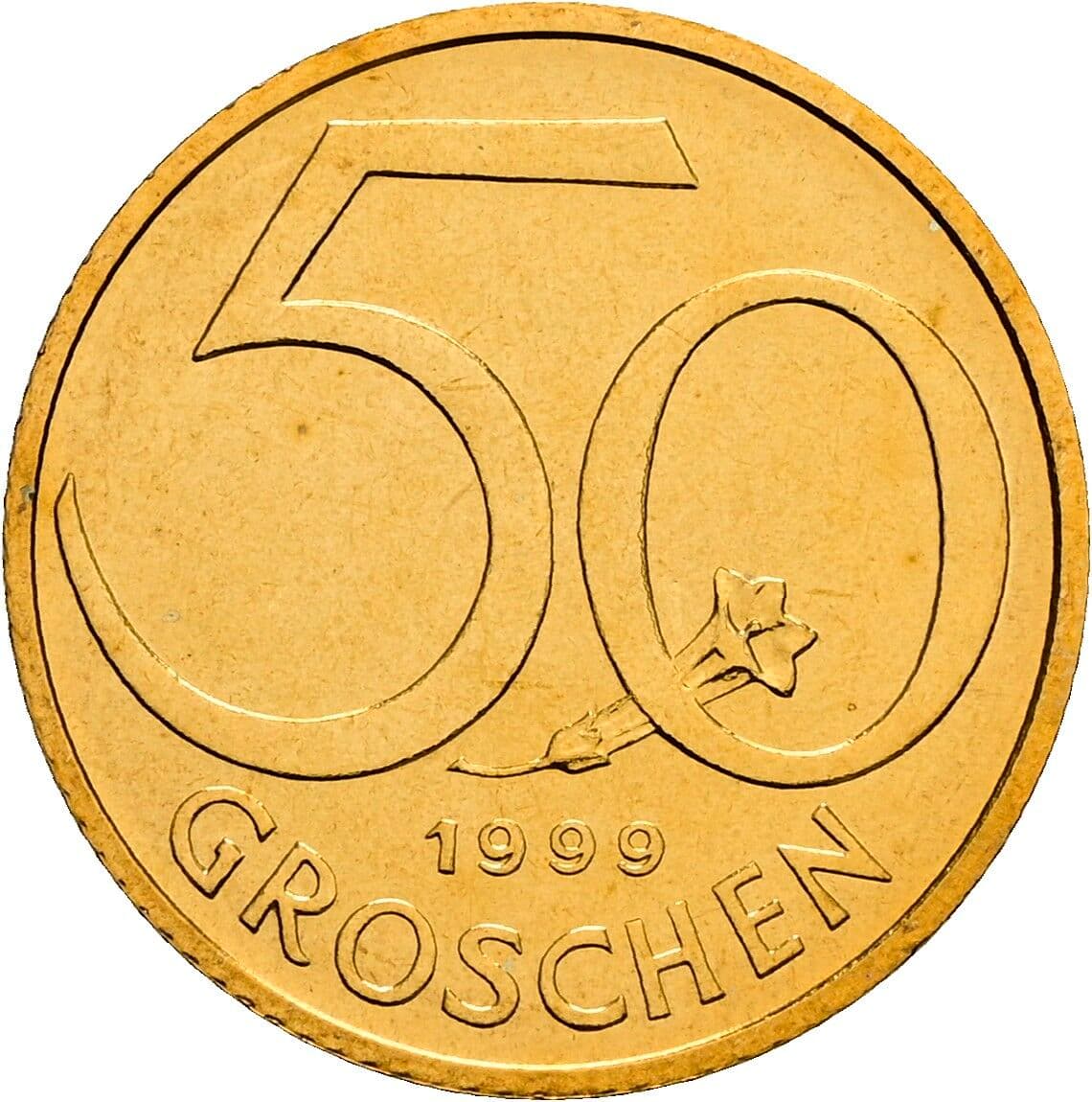 50 Groschen 1999 – Vorderseite