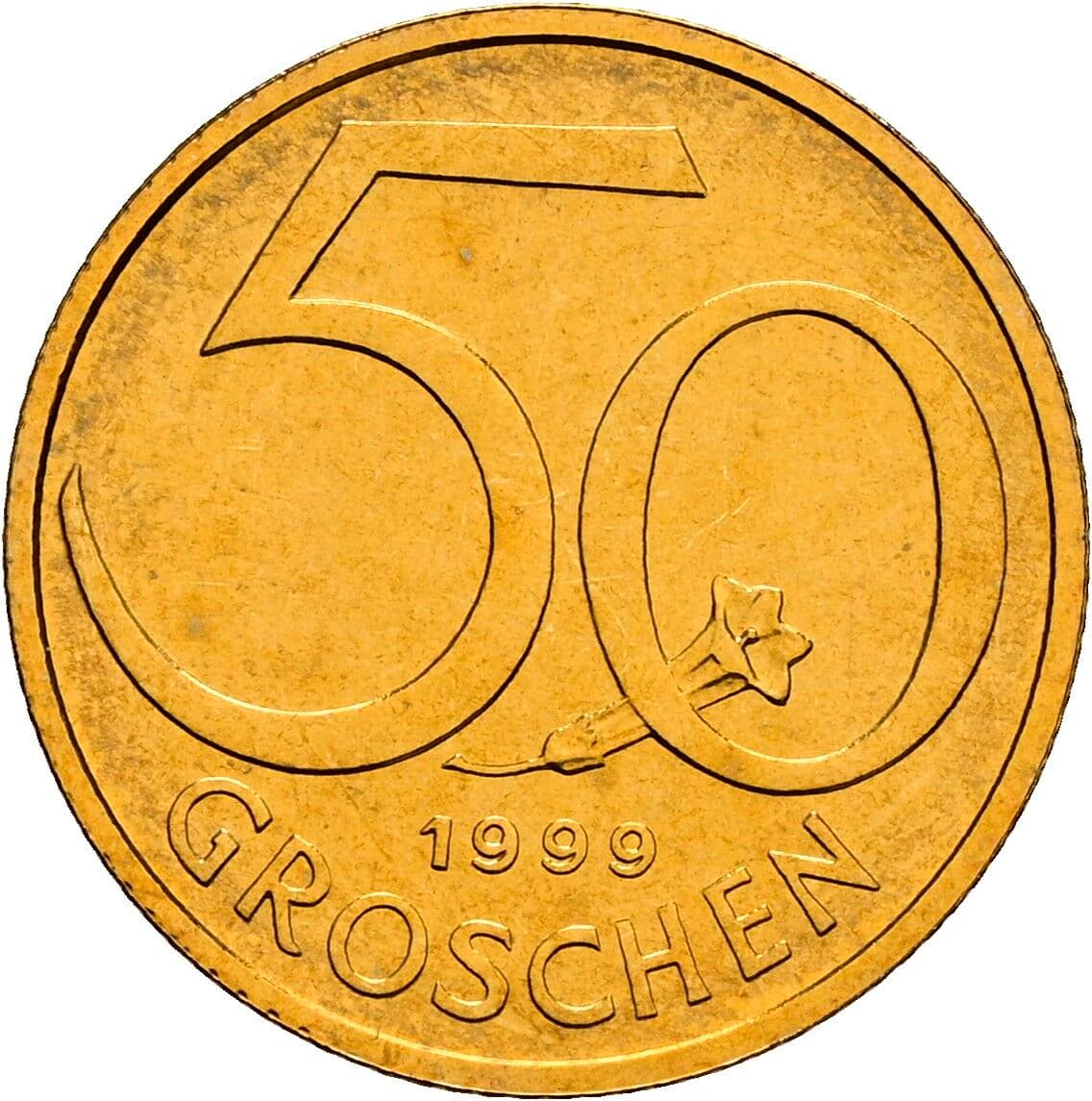 50 Groschen 1999 – Vorderseite