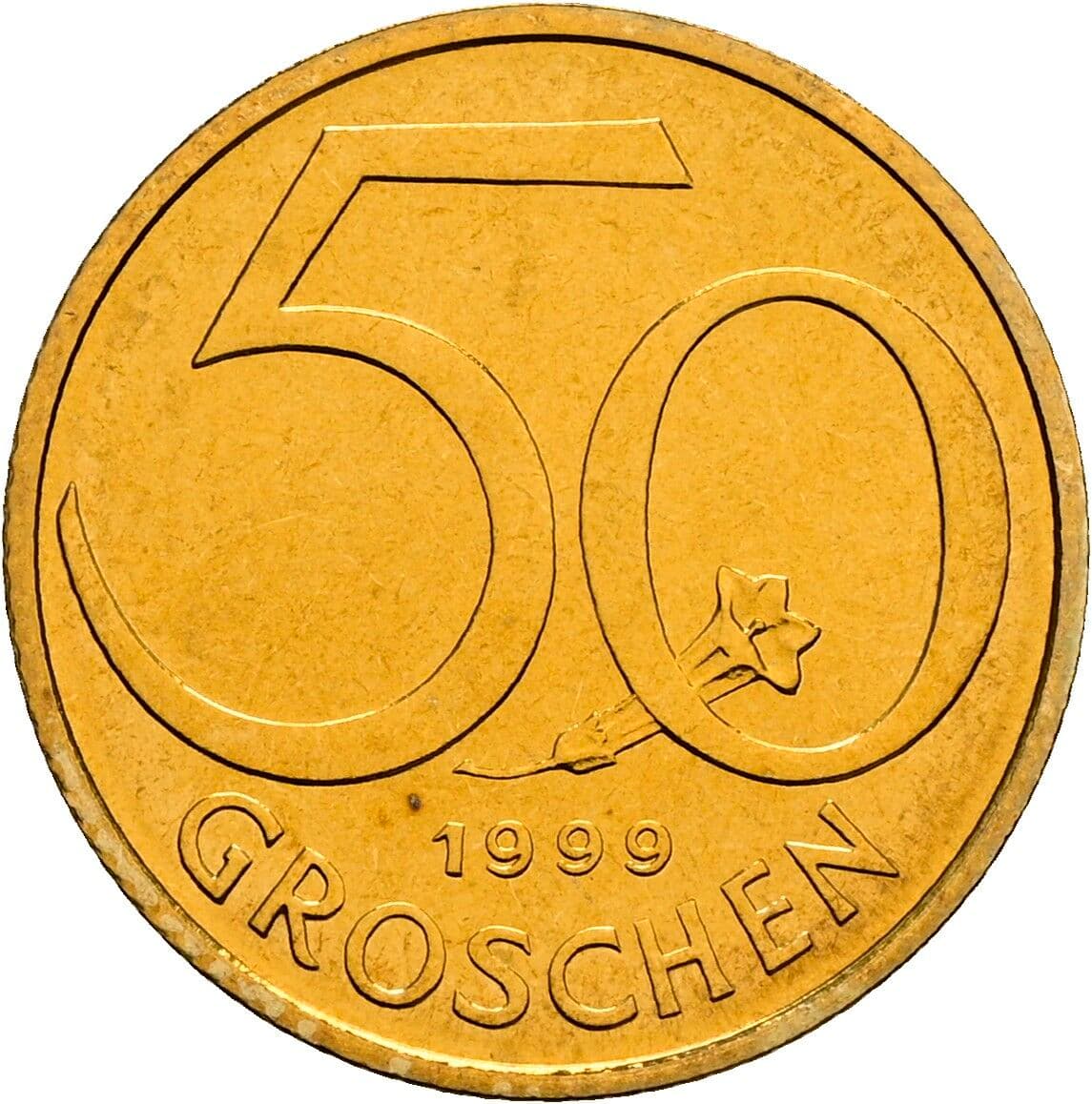 50 Groschen 1999 – Vorderseite