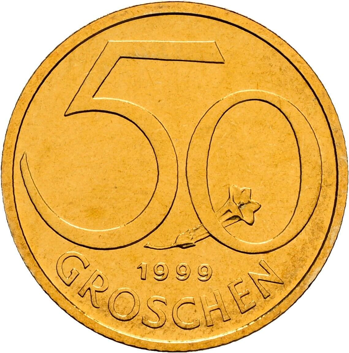 50 Groschen 1999 – Vorderseite