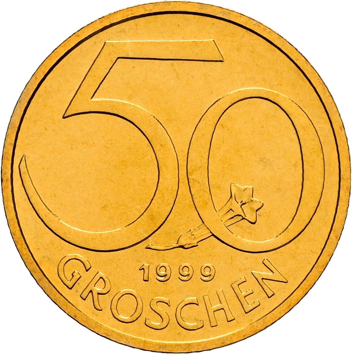50 Groschen 1999 – Vorderseite