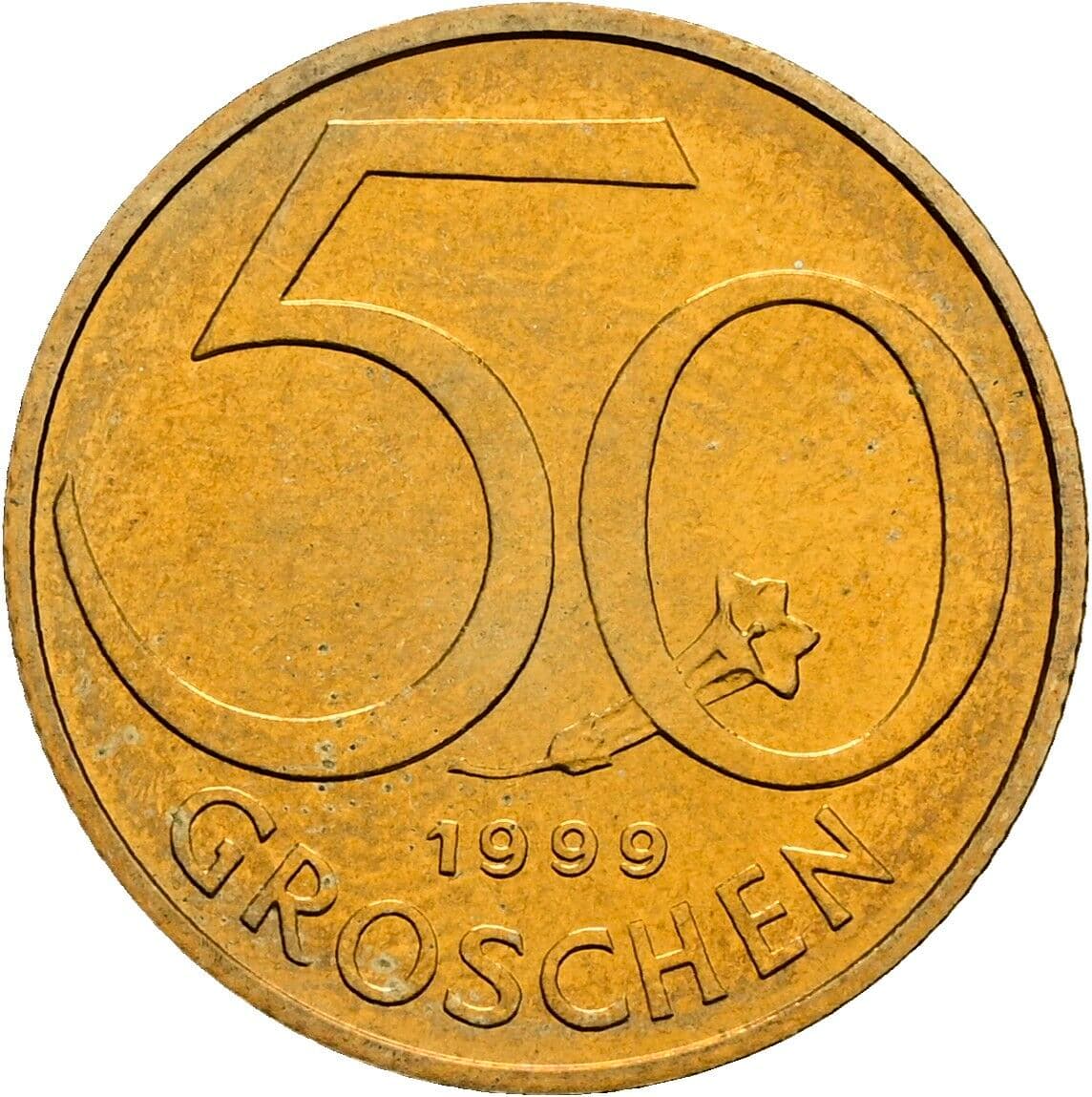 50 Groschen 1999 – Vorderseite