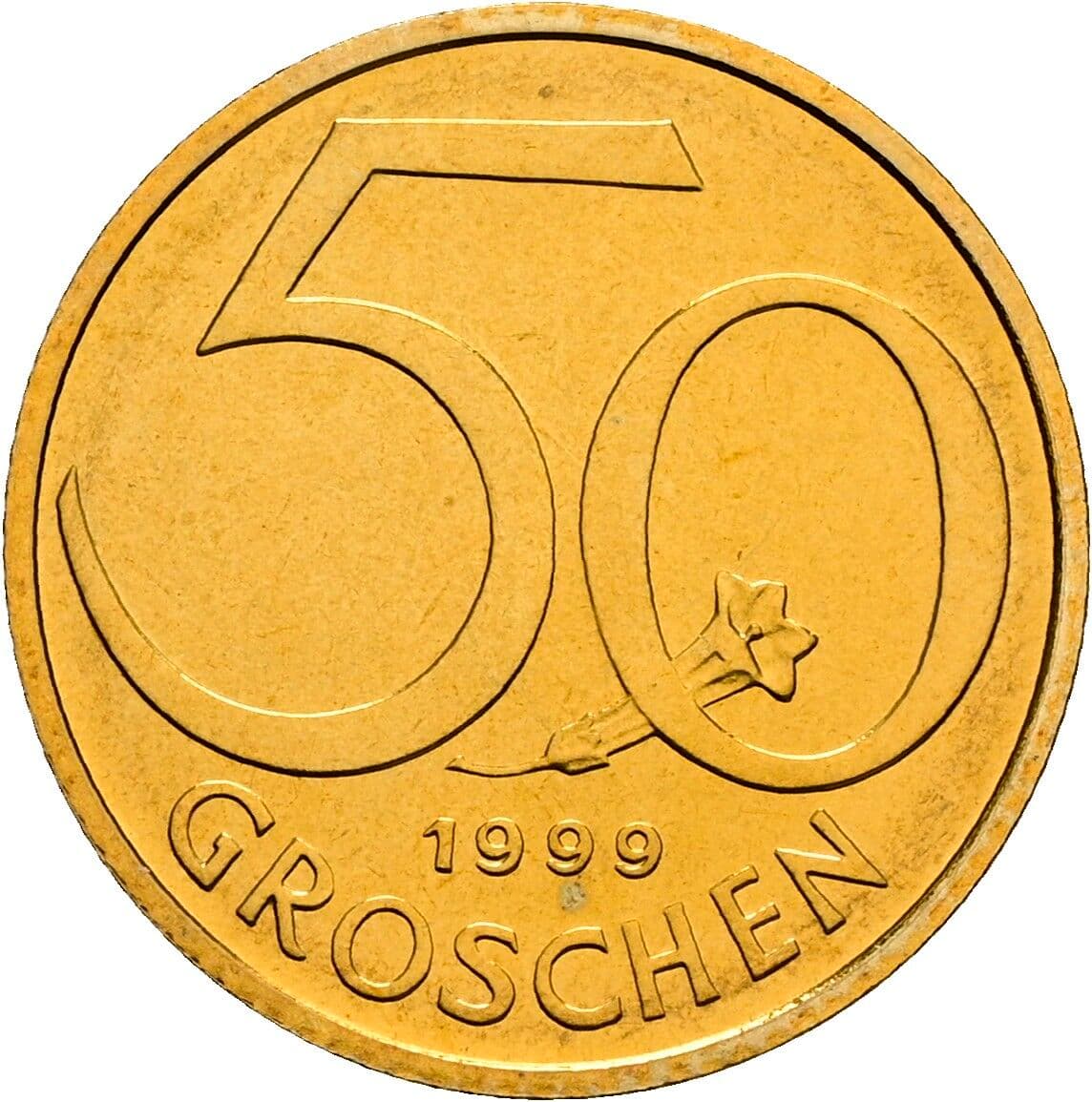 50 Groschen 1999 – Vorderseite