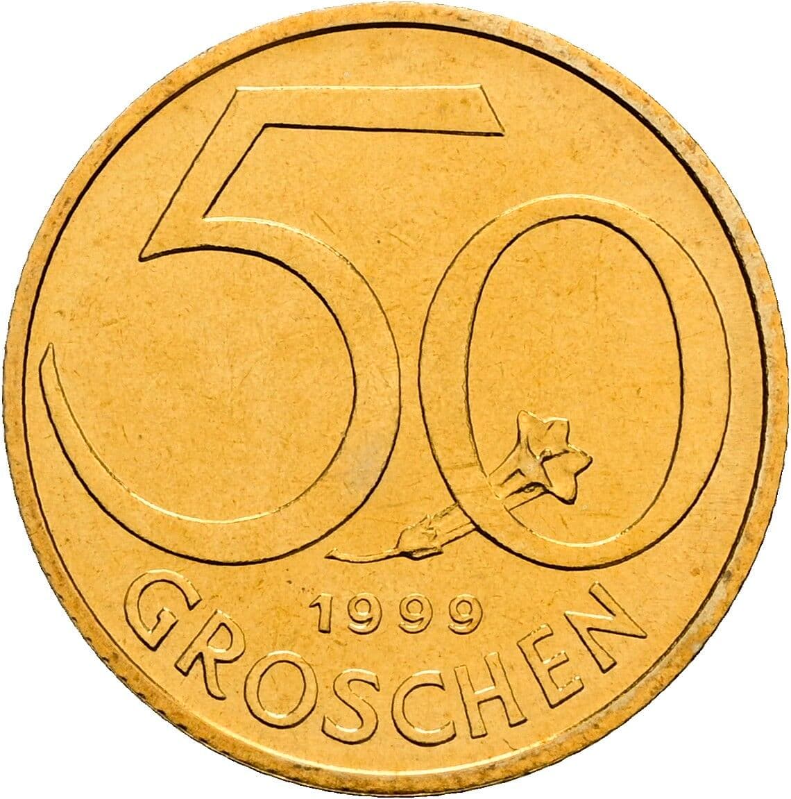 50 Groschen 1999 – Vorderseite