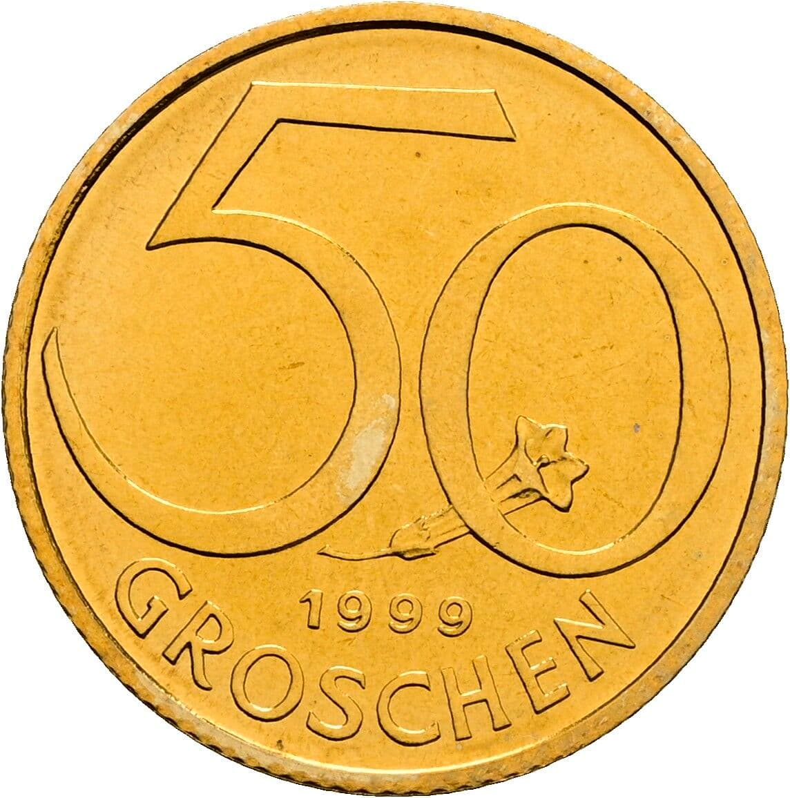 50 Groschen 1999 – Vorderseite