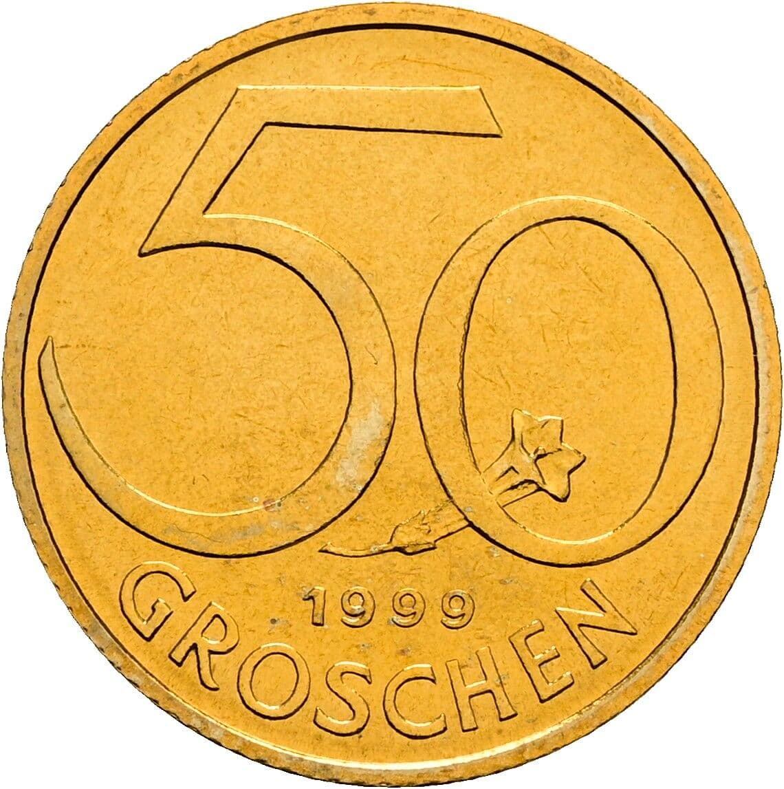 50 Groschen 1999 – Vorderseite